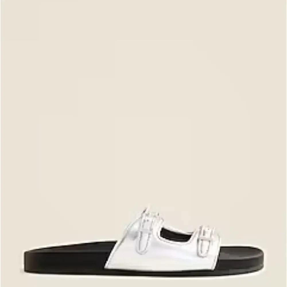 Crewcuts Silver Black Colbie sandals